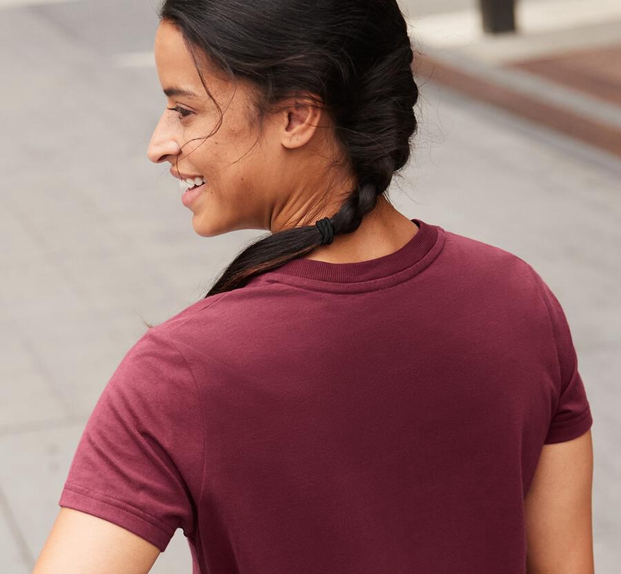 Hoka One One Womens Tee - Brand - Brown - NORU84125